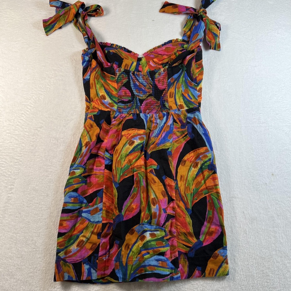 FARM Rio Multicolor Tropical Print Mini Dress - Picture 8 of 11